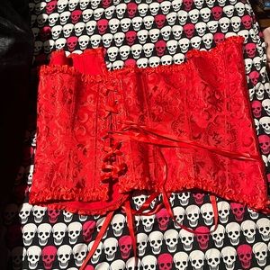 Woman’s Large Red Corset brand new with tags
